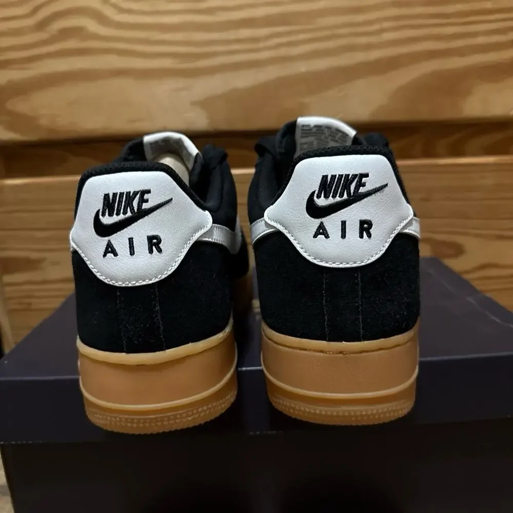 Nike Air Force 1 Black Summit White Gum FQ8714-004 Size 12